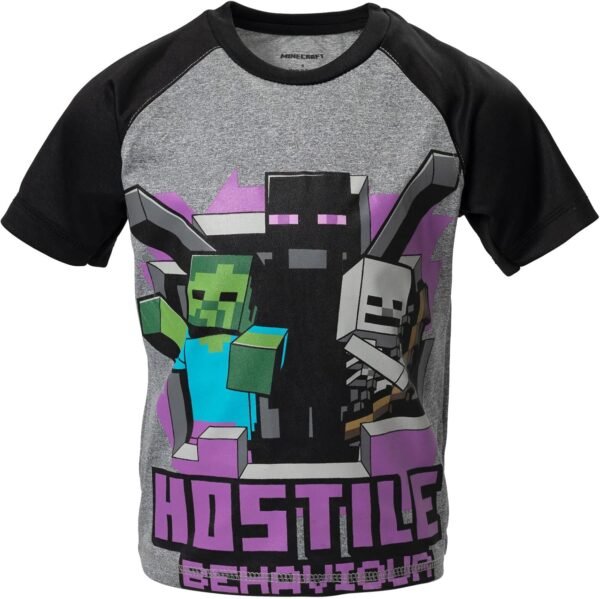 Minecraft Creeper Enderman Skeleton 3 Pack Graphic T-Shirts ... - Image 3