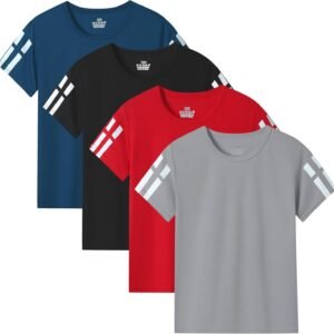 Kids' Short-Sleeve T-Shirt Dry Fit Athletic Shirts for Boys ...