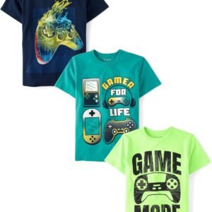 The Children's Place Boys' Gamer Short Sleeve Graphic T-Shir...