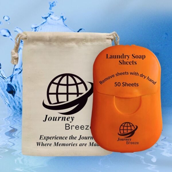 Travel Laundry Detergent Sheets + Canvas Bag, Great for Cruises, Camping, Glamping, Backpacking, Dorms, Hotel and Other Travel - Image 2