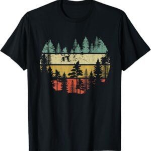 Wildlife Trees Outdoors Nature Retro Forest Sleeveless T-Shi...