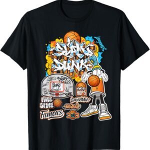 Cool Basketball Graffiti Style Illustration Graphic Designs ...