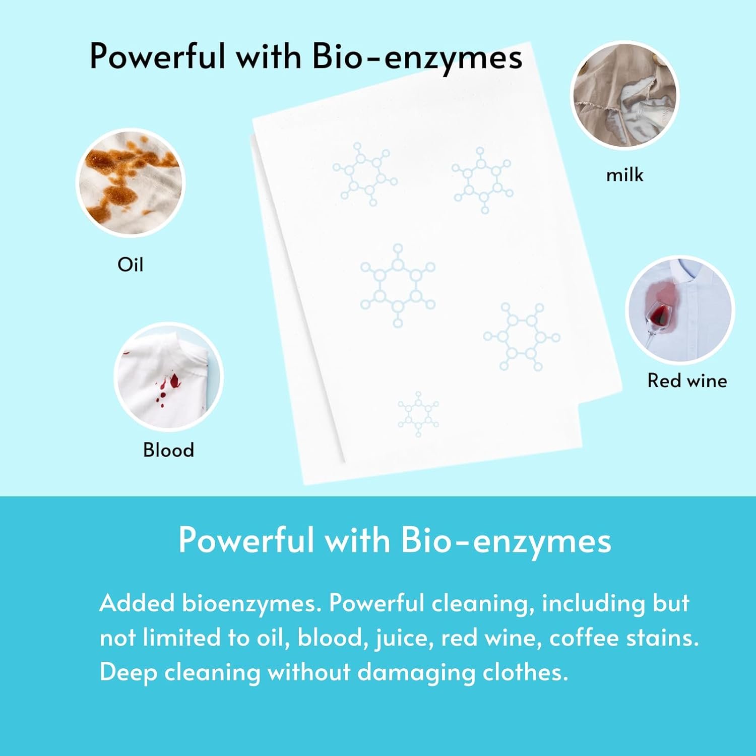 Laundry Detergent Sheets 10 Loads, Fragrance Free, Plastic-Free, Powerful Cleaning, Liquid-less Washer Sheets, Travel Laundry Sheet, Low Waste - Image 3