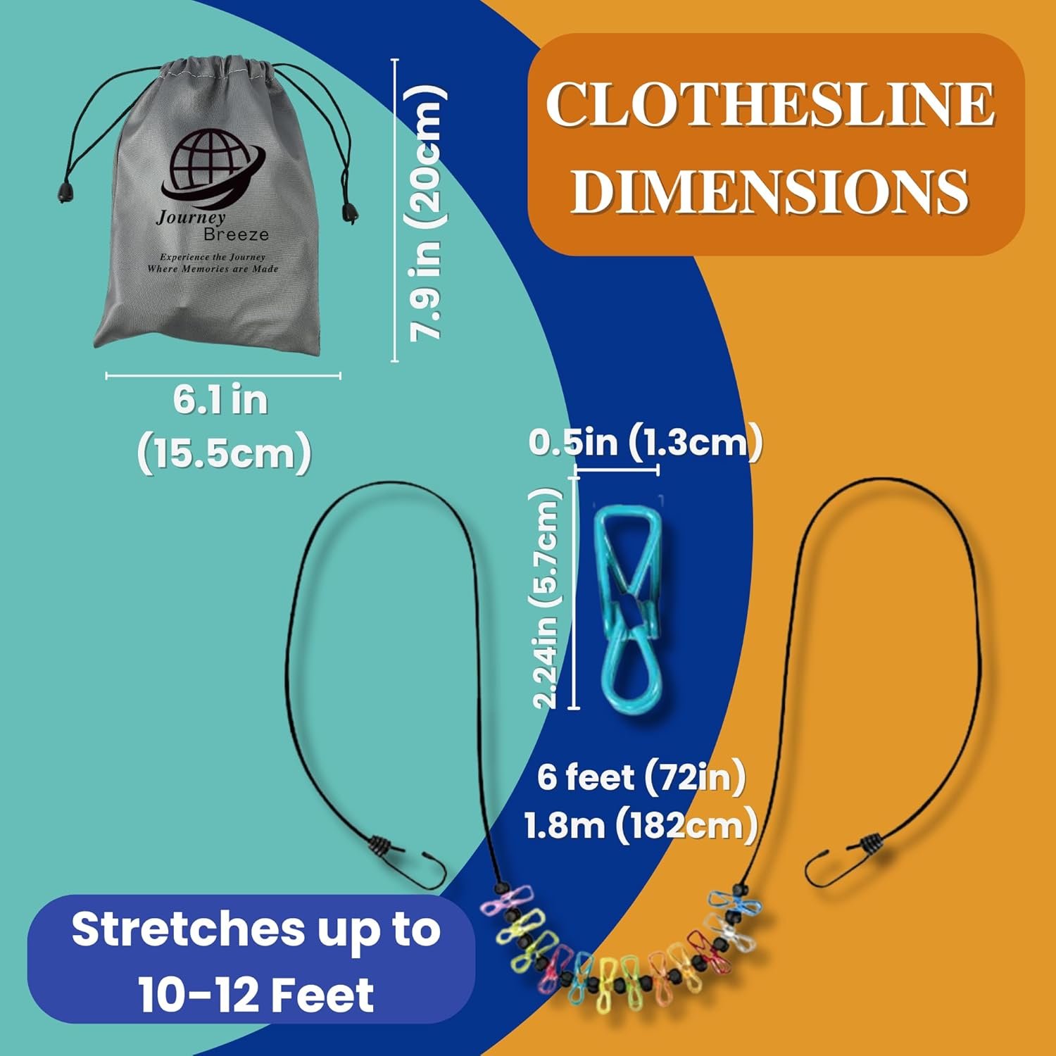 Travel Laundry Detergent Sheets and Travel Clothesline Outdoor or Indoor - Laundry kit Good for Cruises, Camping, Hotel, Dorm, Backpacking or Any Other Travel - Image 6