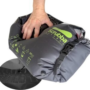 Scrubba Wash Bag Portable Washing Machine - Lightweight Manual Washing Machine for Travel, Camping, Laundry, Baby Clothes - Travel Essentials, Gift - use with Laundry Detergent/Sheets - 5.3 oz.