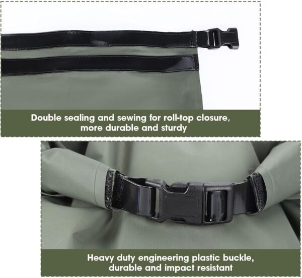 Portable Washing Machine for Camping RVing Travel Laundry Solution Washbag Kid Clothes Manual Washer Camp Dry Bags Self-sufficient Hand Wash Bag Backpacking Traveller RV Adventures Essential - Image 7