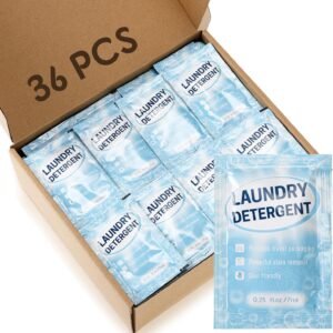 Leelosp Individual Travel Laundry Detergent Portable Detergent Packets Travel Size Liquid Soap for Cleaning