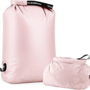Travel Laundry Bag, Pump-Free Vacuum Compression Dirty Clothes Bag, Medium Reusable Waterproof & Washable Laundry Bag, Wet and Dry Bag, Ideal for Suitcases, Laundromats (1 Pcs) Pink