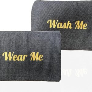 Travel Fanatics Wear Me, Wash Me Bag – 2-Sided Travel Laundry Bag with Stylish Design – Lightweight, Portable, and Durable Canvas Laundry Bag Organizer for Clean and Dirty Clothes